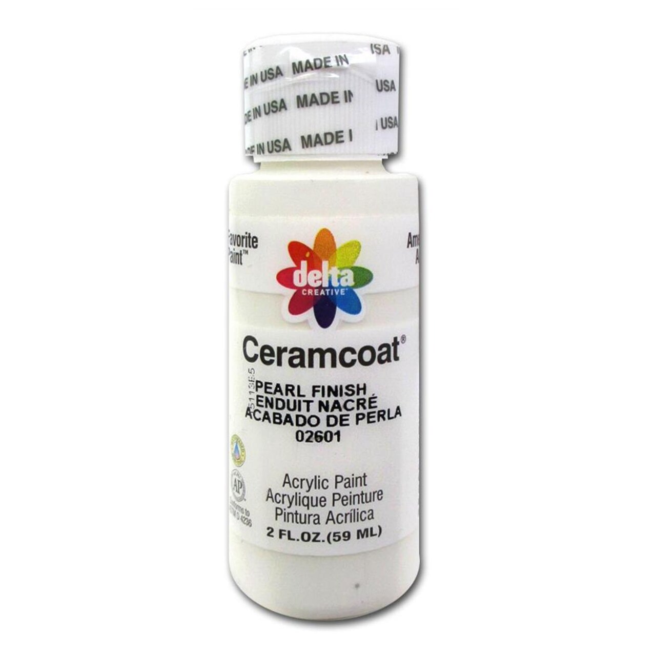 Delta Ceramcoat Acrylic Paint 2oz Pearls Pearl Finish – Multi-Surface Craft & Wood Paint for Painting Supplies, Canvas, DIY Projects, Artists & Hobbyists